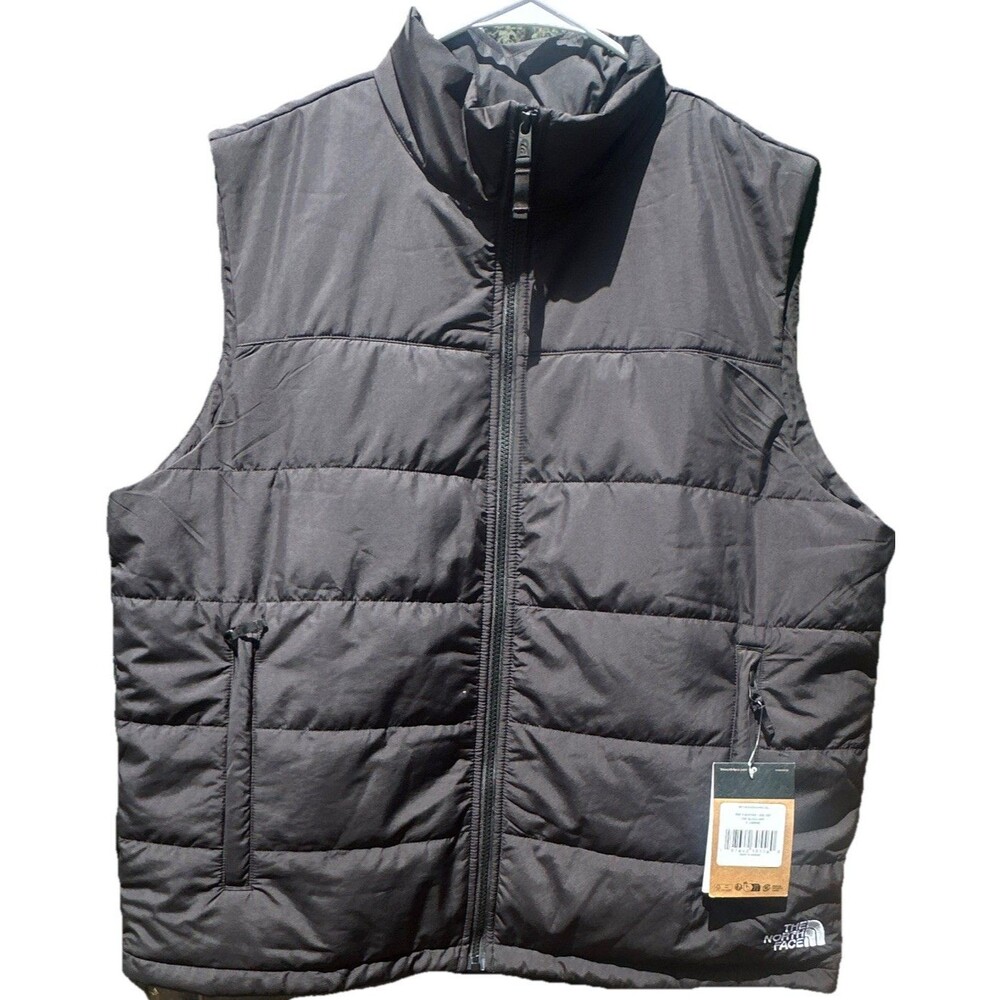 The North Face Men’s XL Insulated Puffer Vest NWT Abbott Black Full Zip